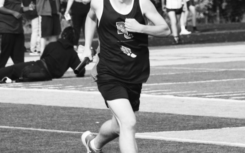 Wildcat Ben Brossart focuses on reaching the finish line. Photo courtesy of Beverly Beckett.