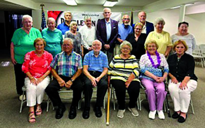 Members of the Pendleton County High School Class of 1962 in attendance at their 62nd class reunion
