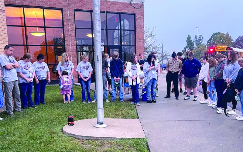 PCHS students gather for a morning prayer event