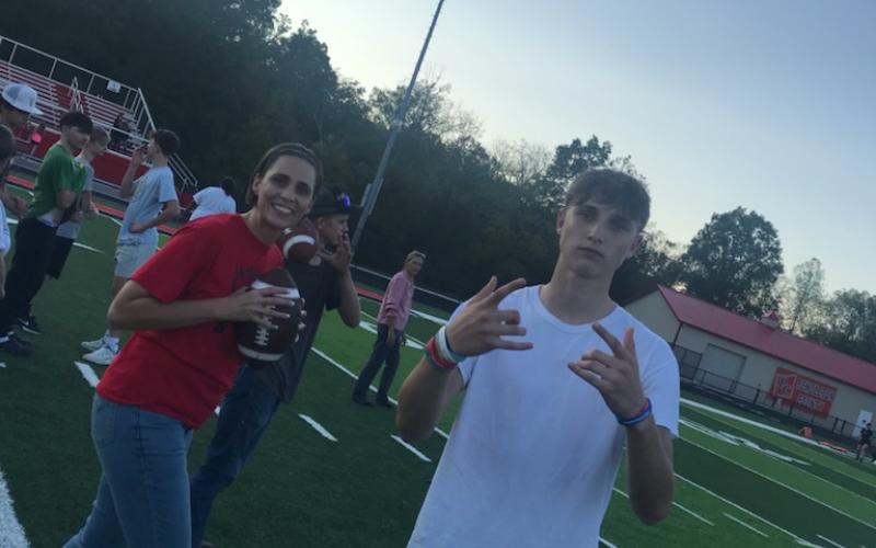 Moms play the football team