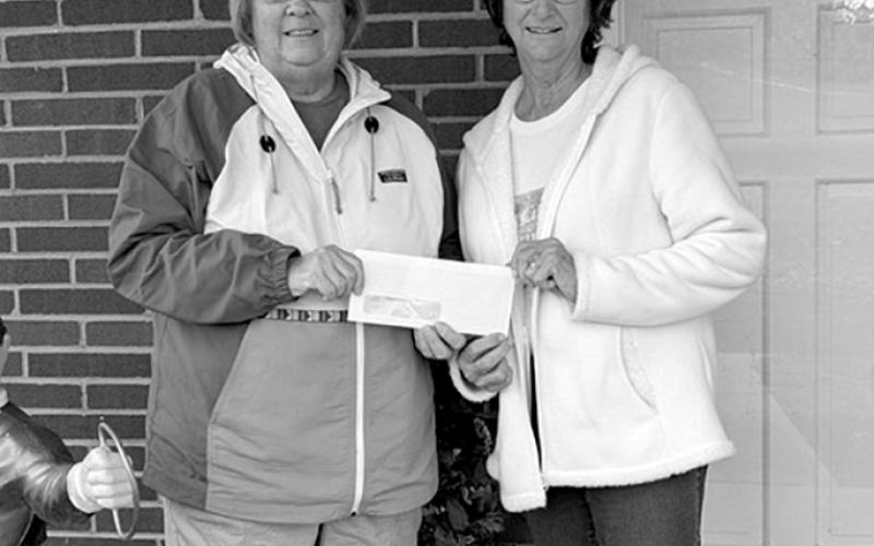 Cross Creek Catering, 171 Highway 330 W, Falmouth, wants to add cooking equipment to expand its menu. Owner Martha Lynn said she’s been in business for six years. The two-employee business offers “a high-end product that not everyone can afford. Our standard and different foods are high quality,” she said. Pictured, Lynn and Sandy Lyles hold their check.