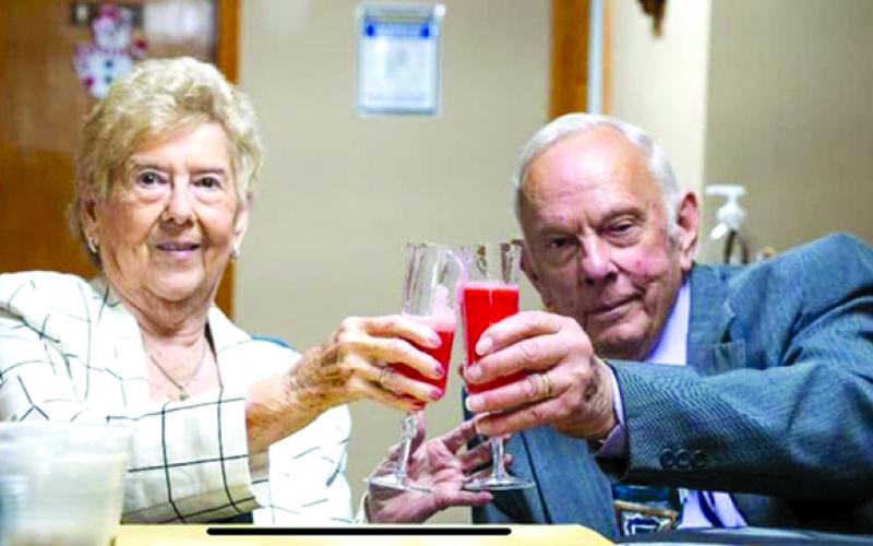 Mary and Russell Cooper celebrated their 60th wedding anniversary Nov. 22 in Independence. Russell is a Pendleton County native, and still works full time as a machine operator. Photo courtesy of Karen Cooper-Hillard.