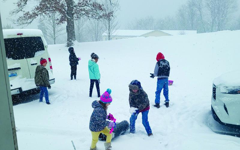 Steve Spegal took this photo of “my kids having fun in Demossville.”