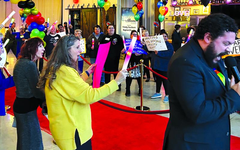 Photos courtesy of Abram Crozier who also announced each attendee walking the red carpet.
