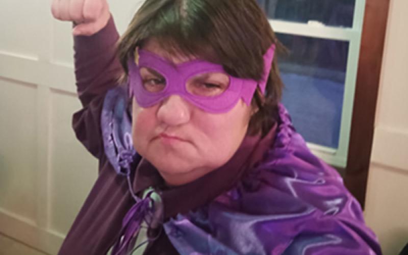Caleb Sydner, super hero for the evening. Photo submitted by Caleb Sydner