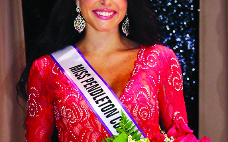 Payton Hensley, top photo, was crowned 2025 Miss Pendleton County Youth Fair on Wednesday.