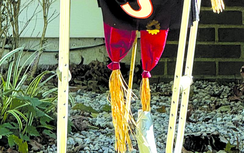Noah Barnard’s injured Joe Burrow scarecrow