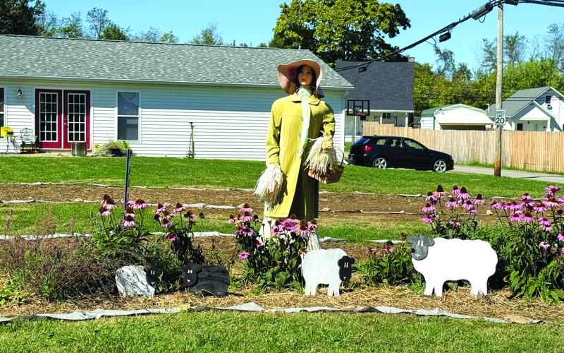 Leva Kidd’s gardener scarecrow