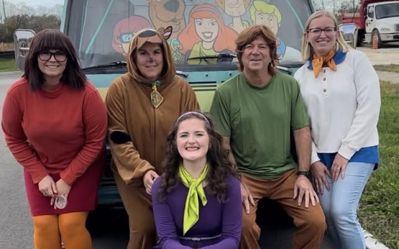 The crew at Copes and Lenihan Dental Care in Falmouth was ready to solve more than cavities when they donned the outfits of the crew from “Scooby Doo, Where are You?” They even had a guest appearance from the gang’s Mystery Machine, thanks to Sper Auto Parts and Sales of Falmouth. Scooby and company include Morgan Wilson, Jo Wells, Josie Hisle, Dr. Jack Lenihan and Heather Rucker.