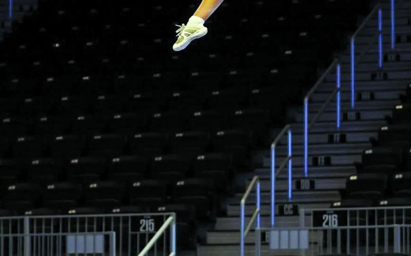 Last spring, Trimble tried out for and made EKU’s squad as a flyer.