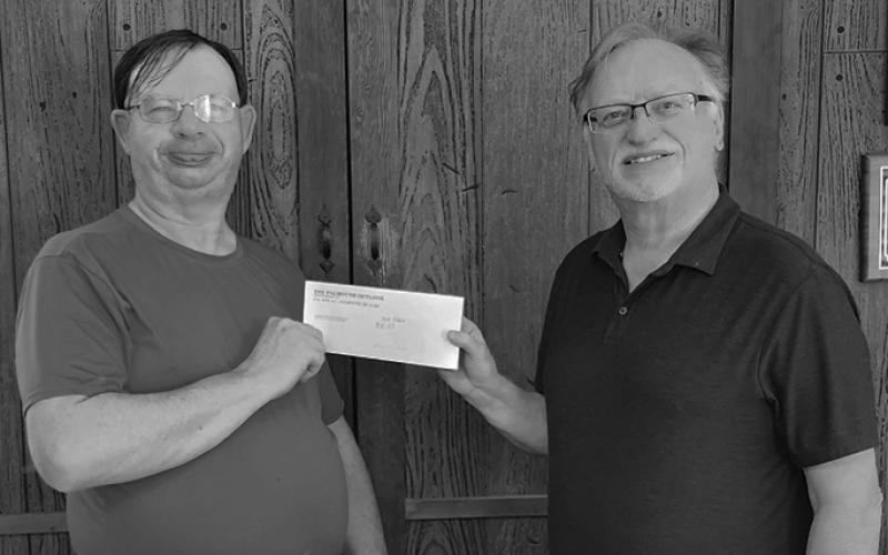 third place winner Steven Clifford with Neil Belcher
