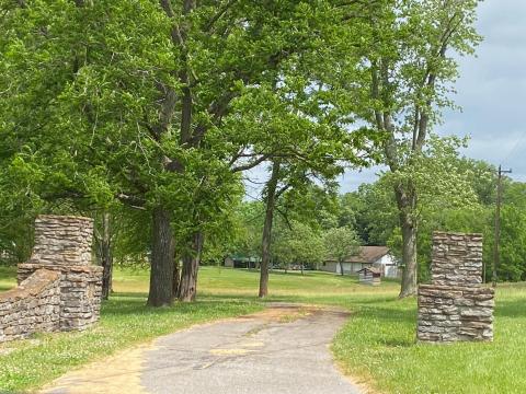Camp Northward sign has been removed