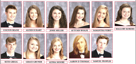 PCHS valedictorians and salutatorian