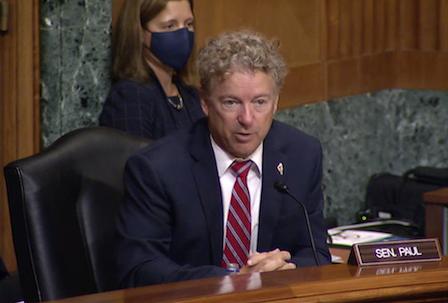 Senator Rand Paul discusses the REINS Act at HSGAC meeting