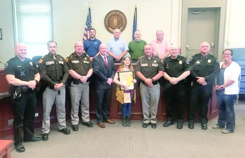 Fultz honored at fiscal court