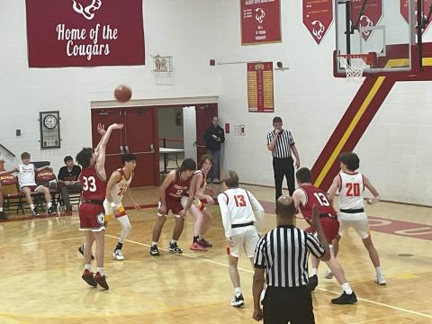 Wildcats sophomore Aden Merrill looks to knock down a free throw attempt during the teams win over Calvary Christian on Jan. 3. Photo provided by Jason Gregg.