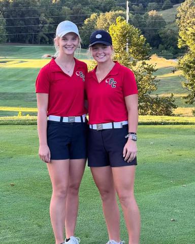 Pendleton County seniors Reese Barlow and Katie Wright