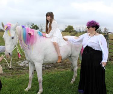 Unicorn event at local farm