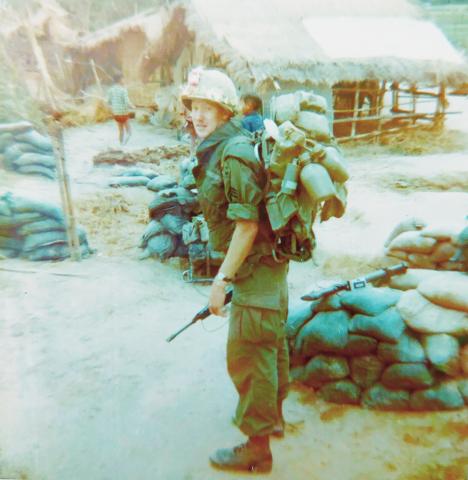 Falmouth resident Roy T. Mains is shown during his service time in Vietnam. Earlier this month, Mains, now 75, took an Honor Flight to Washington, D.C., to visit the Vietnam Wall. Photo courtesy of Roy Mains.