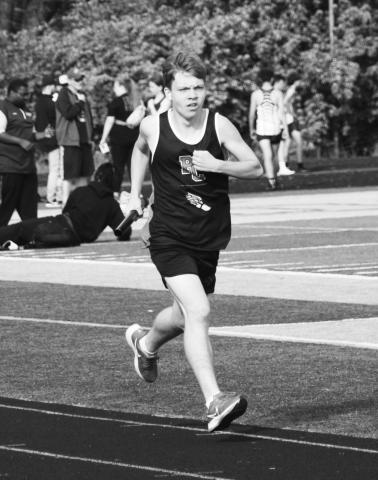 Wildcat Ben Brossart focuses on reaching the finish line. Photo courtesy of Beverly Beckett.