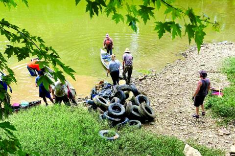 Butler Lions Club annual River Cleanup