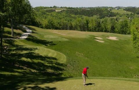 Kincaid Lake State Park golf course. Photo courtesy of Pendleton County Tourism
