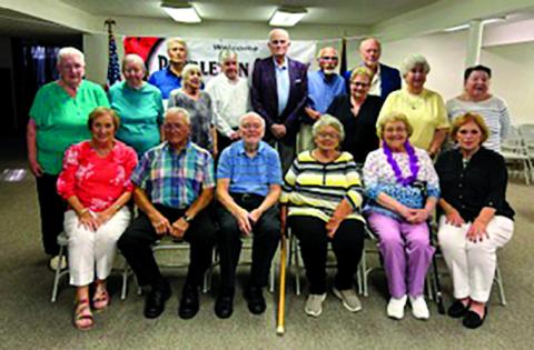 Members of the Pendleton County High School Class of 1962 in attendance at their 62nd class reunion