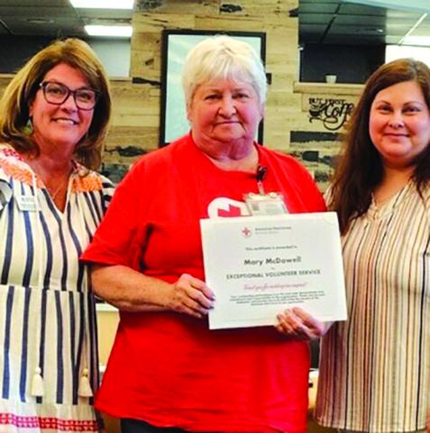 From left, Lynne Washbish, Mary McDowell, Dawn-Marie