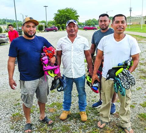 Summer workers will return home with cleats. Photo from Tammy Spicer.