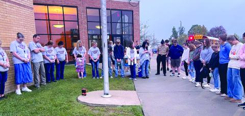 PCHS students gather for a morning prayer event