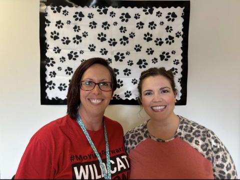 Head coach Brandi Schmidt, left, and assistant Ashley Hutchison named new PCHS Cheer coaches.