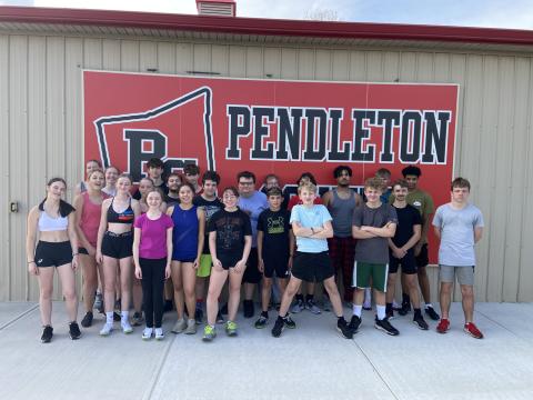 The 2025 PCHS Track & Field team, pictured right, has their sights set high for a successful season. Longtime assistant Sara Remley now takes over as head coach. Photo courtesy of Jennifer Redden.