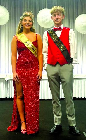 The Pendleton County High School 2025 Prom king and queen are Queen Sarah Blackaby and King Lucas Dennison. The prom was held March 29 at the Syndicate Newport.