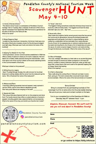 Cut out of the Falmouth Outlook, scan QR code, or use the online url to get your clue sheet.