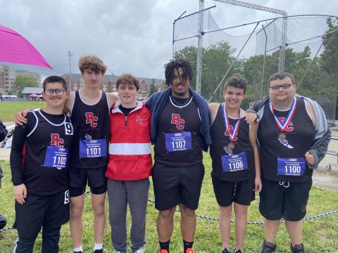 Members of the PCHS Track & Field team pose during the state meet held at the University of Kentucky on May 30. Photos courtesy of Jennifer Redden.