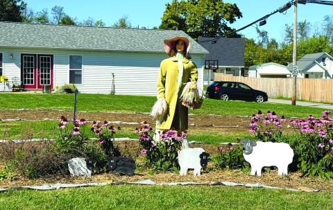 Leva Kidd’s gardener scarecrow