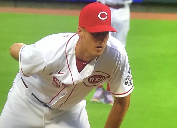 Nate Jones made his first appearance for Reds. Photo courtesy of Cincinnati Reds