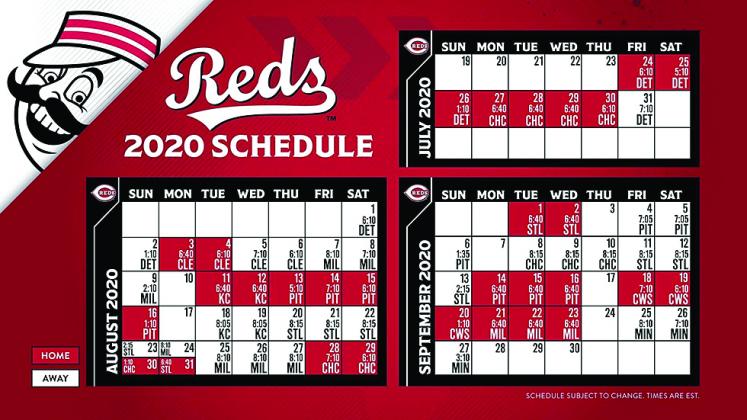 Reds 2020 60-game schedule