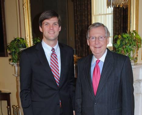  Senator McConnell welcomed Benjamin Beaton to his Leadership Office in the U.S. Capitol in 2013.