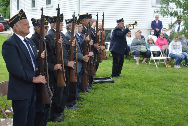 The American Legion Post 109 presented a 21 gun salute and playing of taps for the Memorial Day program