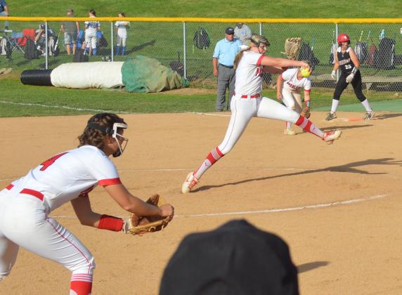 Kayley Bruener only allowed two hits but one was a two-run home run that gave the Fillies the final margin.