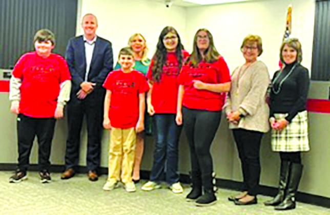 Several Sharp Middle School students and their parents were present to be recognized for their great accomplishments at the FCCLA Leadership Conference they took part in.