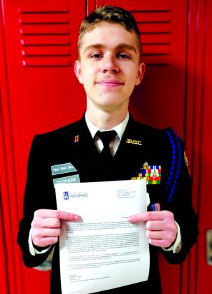 Lyle Stephens, Pendleton County High School Senior was recently awarded a Navy Reserve Officers Training Corps Preparatory Scholarship through the NJROTC program.
