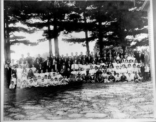 Sunday school class of Pine Grove Methodist Church in June 1913