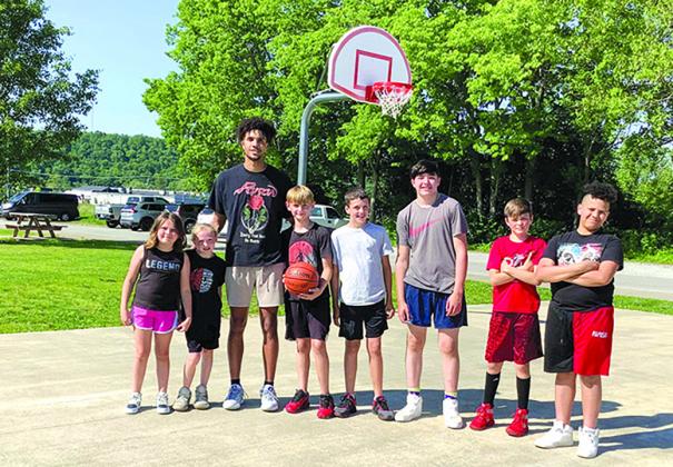 Kids spend a Sunday afternoon learning from Mr. Basketball