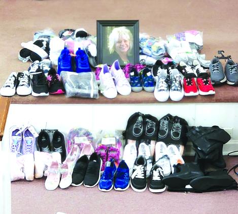 The Trina Pribble Memorial Sunday (shoe/sock collection)