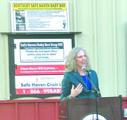 Sen. Shelley Funke Frommeyer celebrated the emphasis the county gives on life, saying the box shows that.