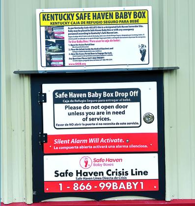 The Safe Haven Box opens like a door from the outside. As it opens, an alarm sounds to alert responders that someone has opened the box. Once a child is placed inside, a harmless laser beam, much like a garage door safety device, detects a baby is in the box. Within five minutes, the child can be dropped off and retrieved, all safely. The person dropping off the infant remains anonymous. The box is placed away from cameras in order to protect the person’s identity.