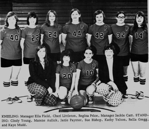 1975 Team: The 1975 team played a full season, won the District tournament, and also won the first round of Regionals.