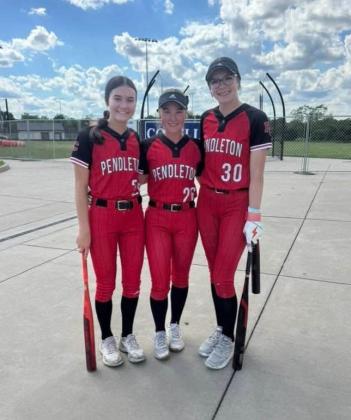 Representing the team were (left to right) Kinly Cooper, Jessa Gerhardstein and Hannah Spaulding. Photo courtesy of Jodi Manning.